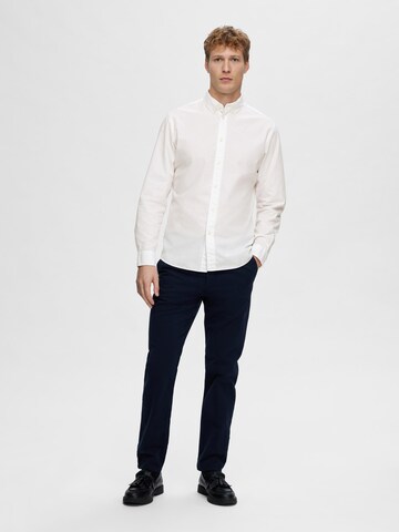 SELECTED Slim fit Overhemd 'SLHRick' in Wit