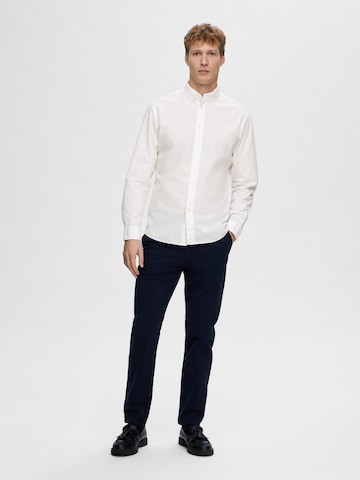 SELECTED HOMME Slim fit Button Up Shirt 'Rick' in White