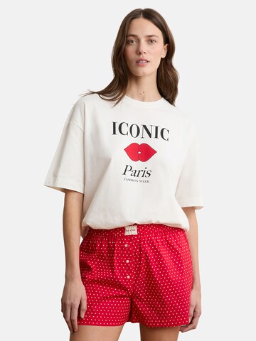Pantaloncini da pigiama 'Boyfriend' di ETAM in rosso