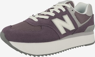 new balance Sneakers laag '574+' in de kleur Grijs / Lila / Aubergine / Wit, Productweergave