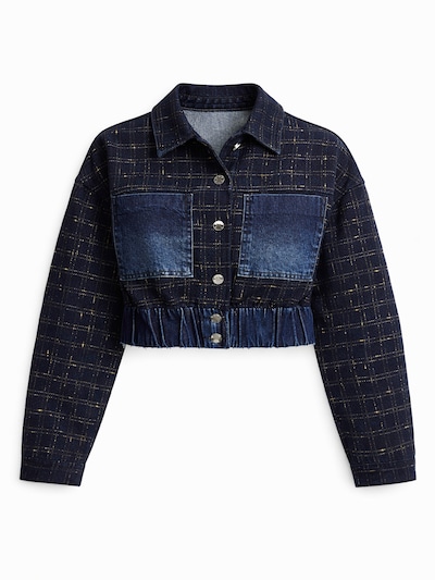 IT'S BASIC Tussenjas 'Bomber Denim Jacket' in de kleur Blauw denim, Productweergave