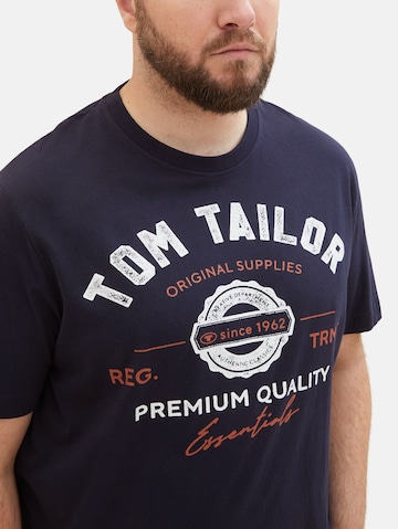 TOM TAILOR Men + Skjorte i blå