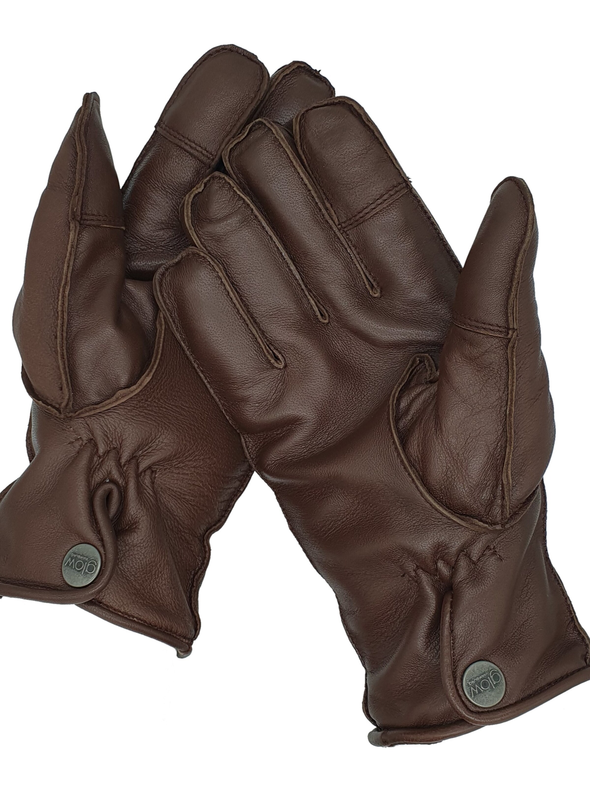 Glow Hamburg Full Finger Gloves 'FA01-03XX-1' in Brown