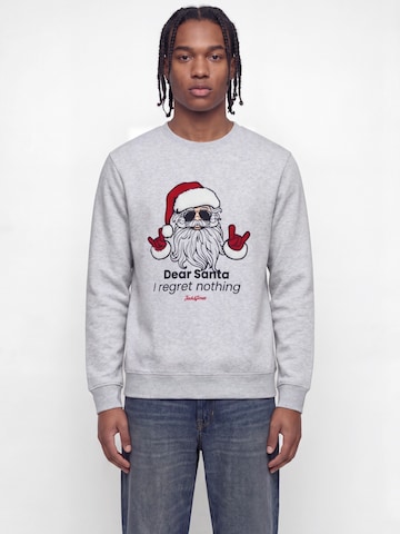 JACK & JONES Dressipluus 'JJXMAS FUN', värv valge: eest vaates