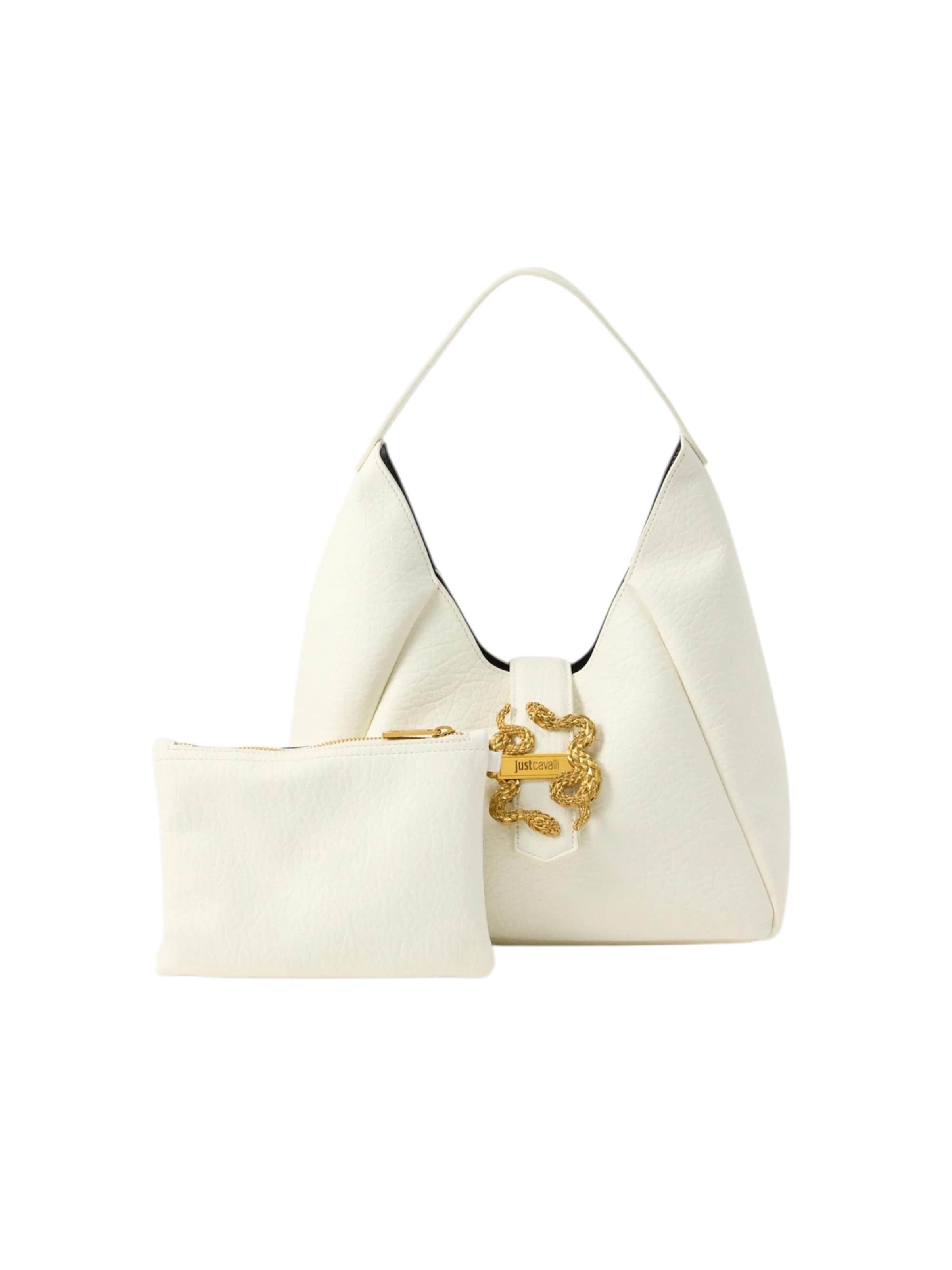 Just Cavalli Handtas in One Size in de kleur Offwhite, Productweergave