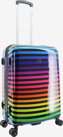 Saxoline Suitcase 'Color Strip' in Mixed colors