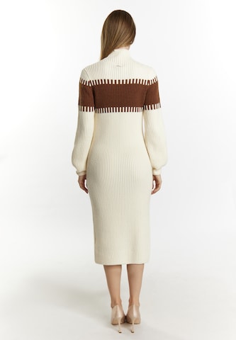 DreiMaster Klassik Knit dress 'Casnagie' in White