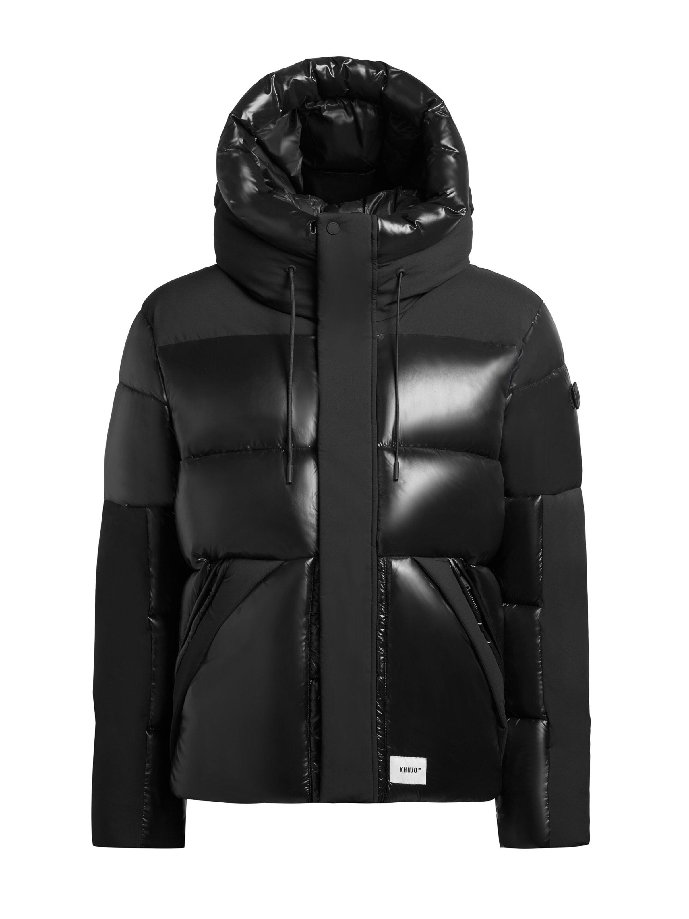 Veste d’hiver 'Alst' khujo en noir : devant