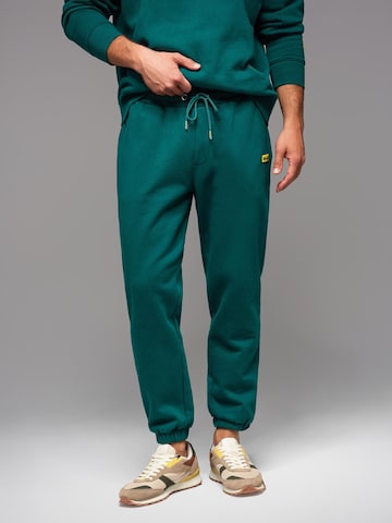 Tapered Pantaloni di Ombre in verde