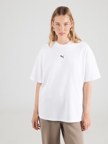 T-shirt oversize 'Essentials' PUMA en blanc : devant