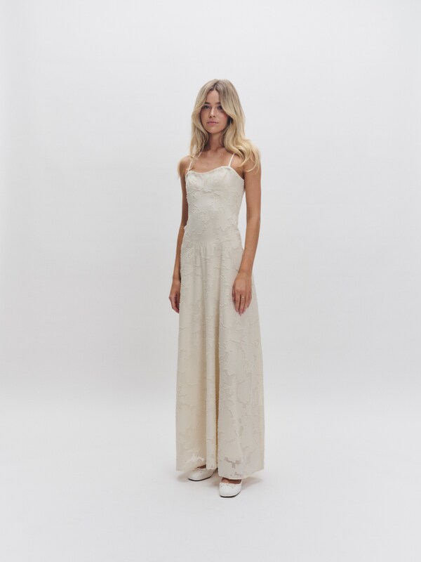 millane Dress in Light Beige