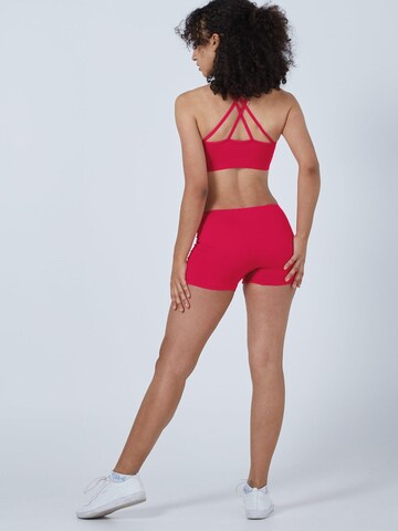 SPORTKIND Skinny Sportbroek 'Short Tights' in Roze