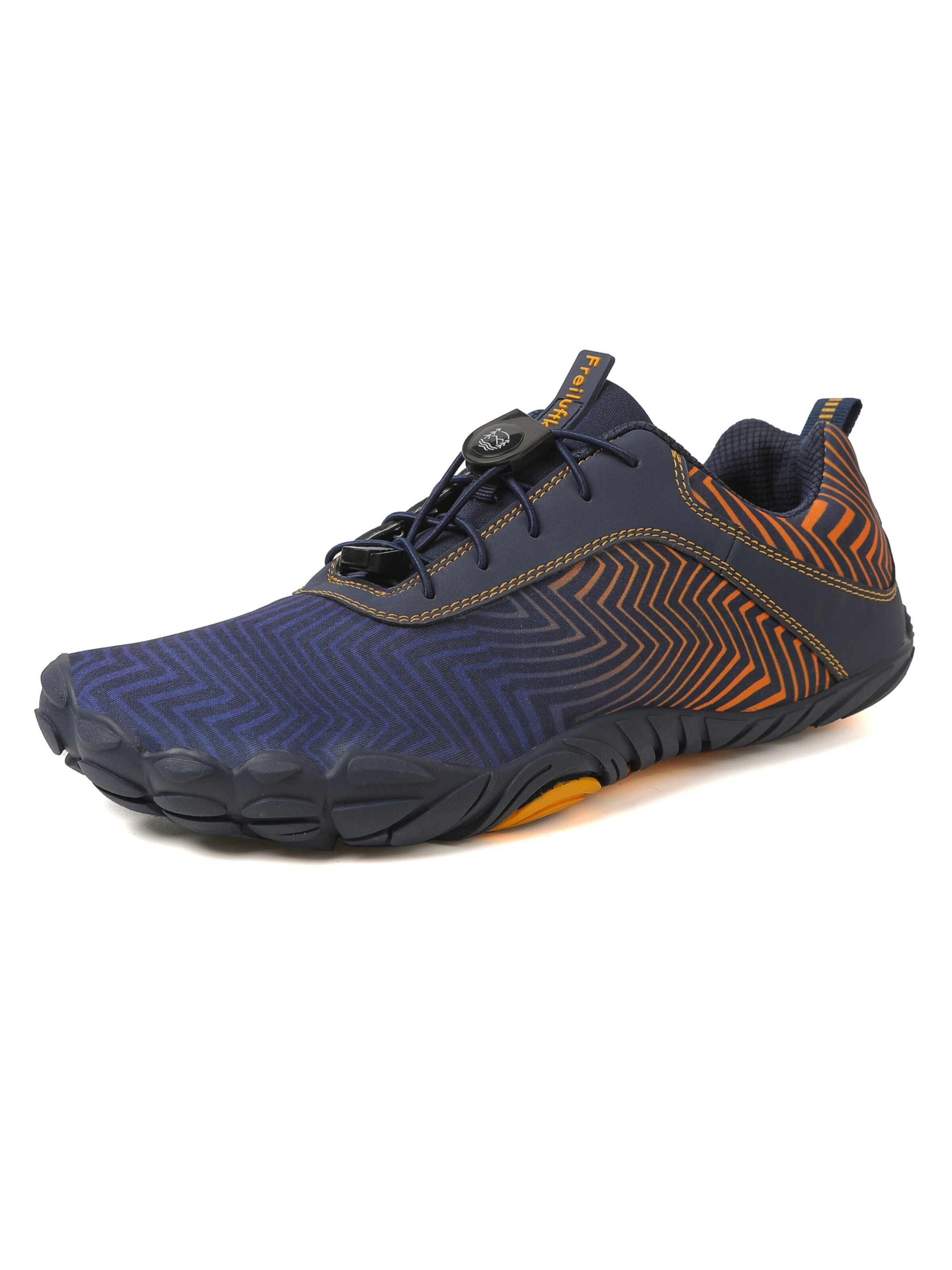 Freiluftkind Sportlicher Schnürschuh 'Freiluftkind® – Overland'‌‌‌‌‌‌‌‌ in Blau: Vorderseite
