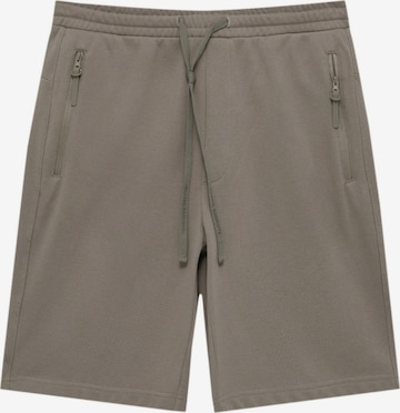 regular Pantaloni di Pull&Bear in marrone: frontale