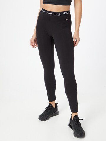 Champion Authentic Athletic Apparel Skinny Leggings - fekete: elől