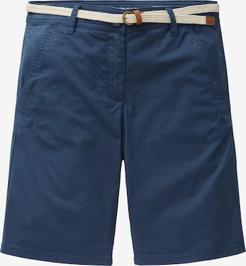 TOM TAILOR Normální Chino kalhoty – modrá: přední strana