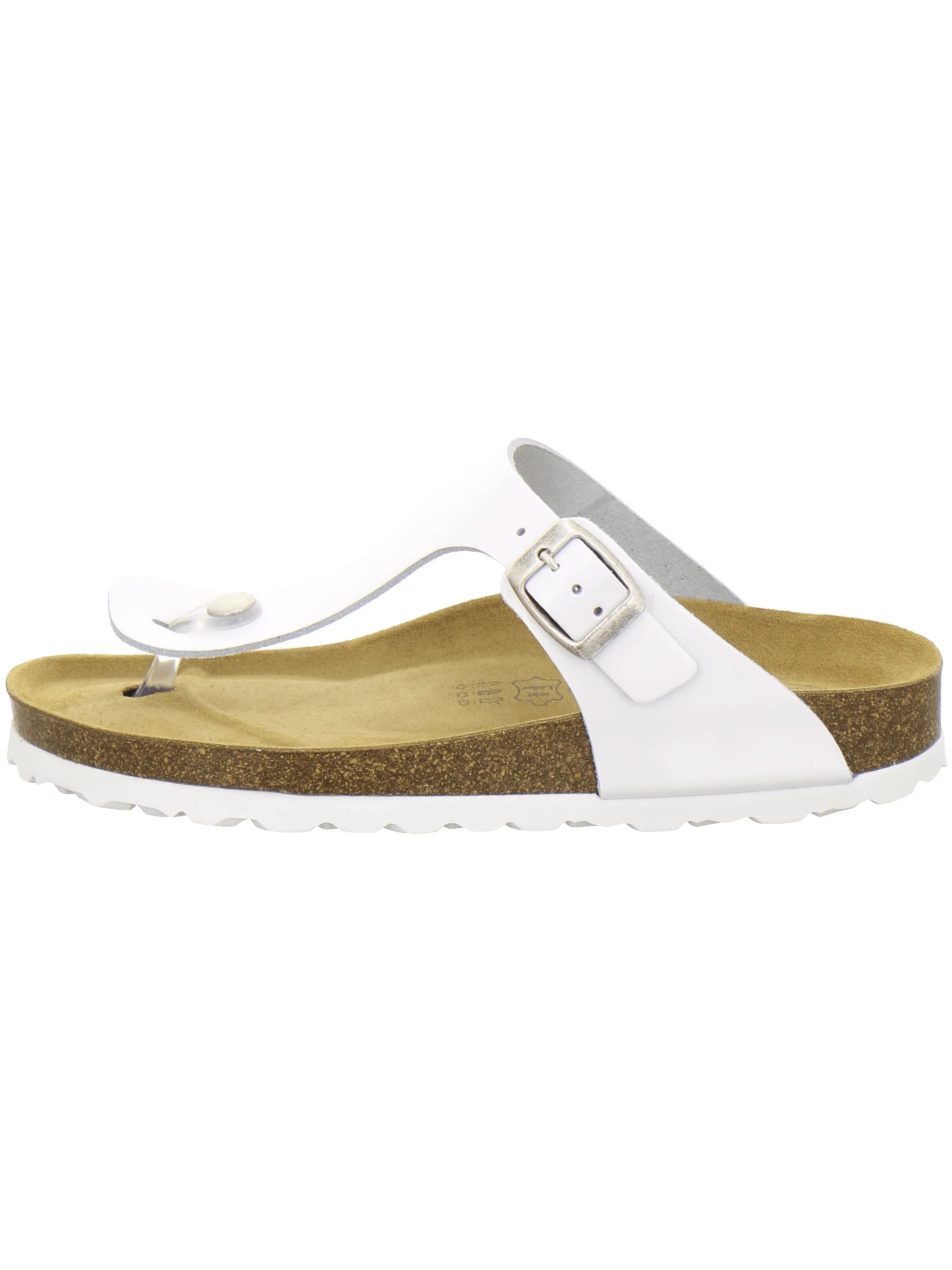 AFS-Schuhe - Sandalias 'Zehensteg Sandalen Damen weiß' en blanco