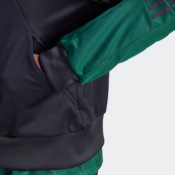 Bluză cu fermoar sport 'Tiro' de la ADIDAS SPORTSWEAR pe negru