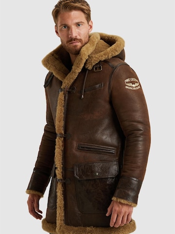 Giacca di mezza stagione 'Long Lammy leather jacket' di PME Legend in marrone