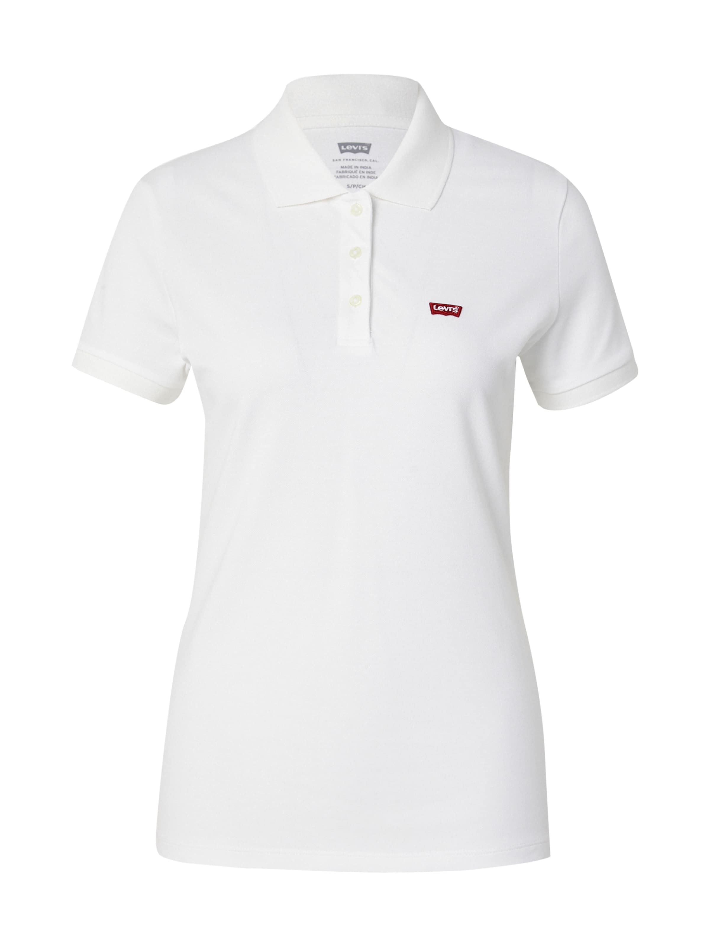 LEVI'S ® Koszulka 'Slim Polo Shirt' w kolorze biały: przód