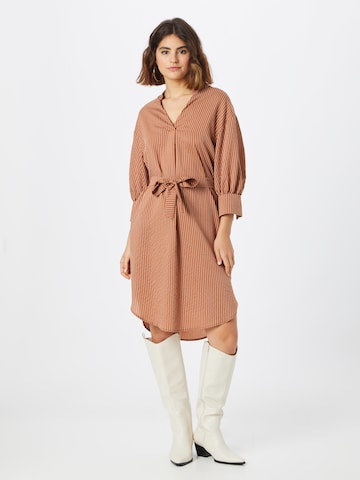 Peppercorn Shirt Dress 'Faline Sabia' in Brown: front