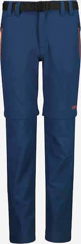 CMP Regular Outdoor Pants in Blue: front
