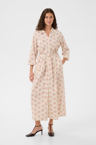 Robe 'CUPeonie Olena' CULTURE en beige : devant