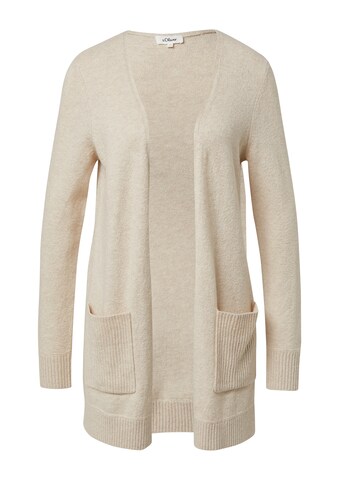 Cardigan s.Oliver en beige : devant