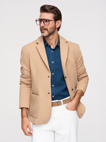 Coupe regular Veste de costume Ombre en marron