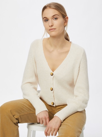 ONLY Knit Cardigan 'onlCLARE' in White: front