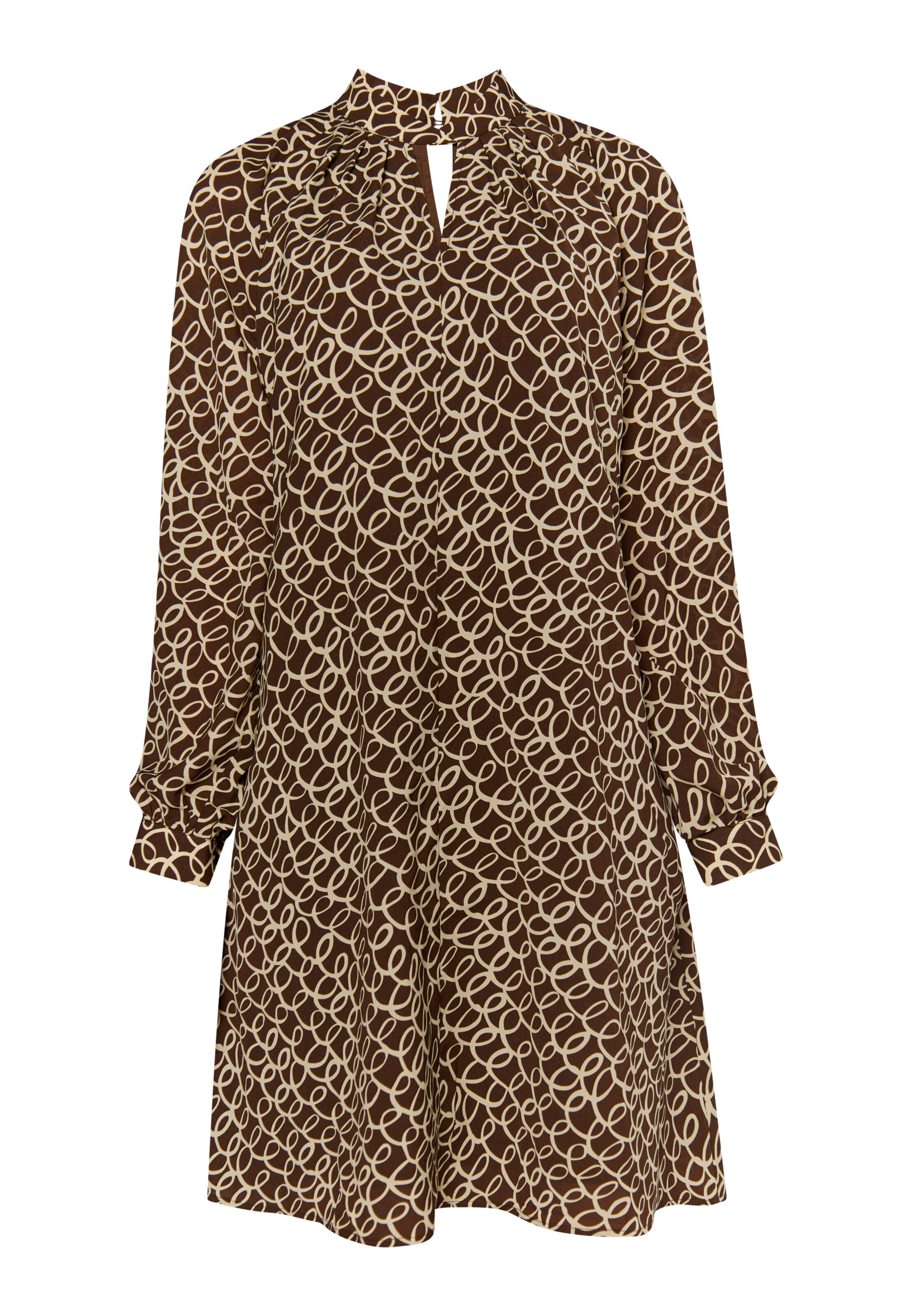 DreiMaster Klassik Jurk in Bruin: voorkant