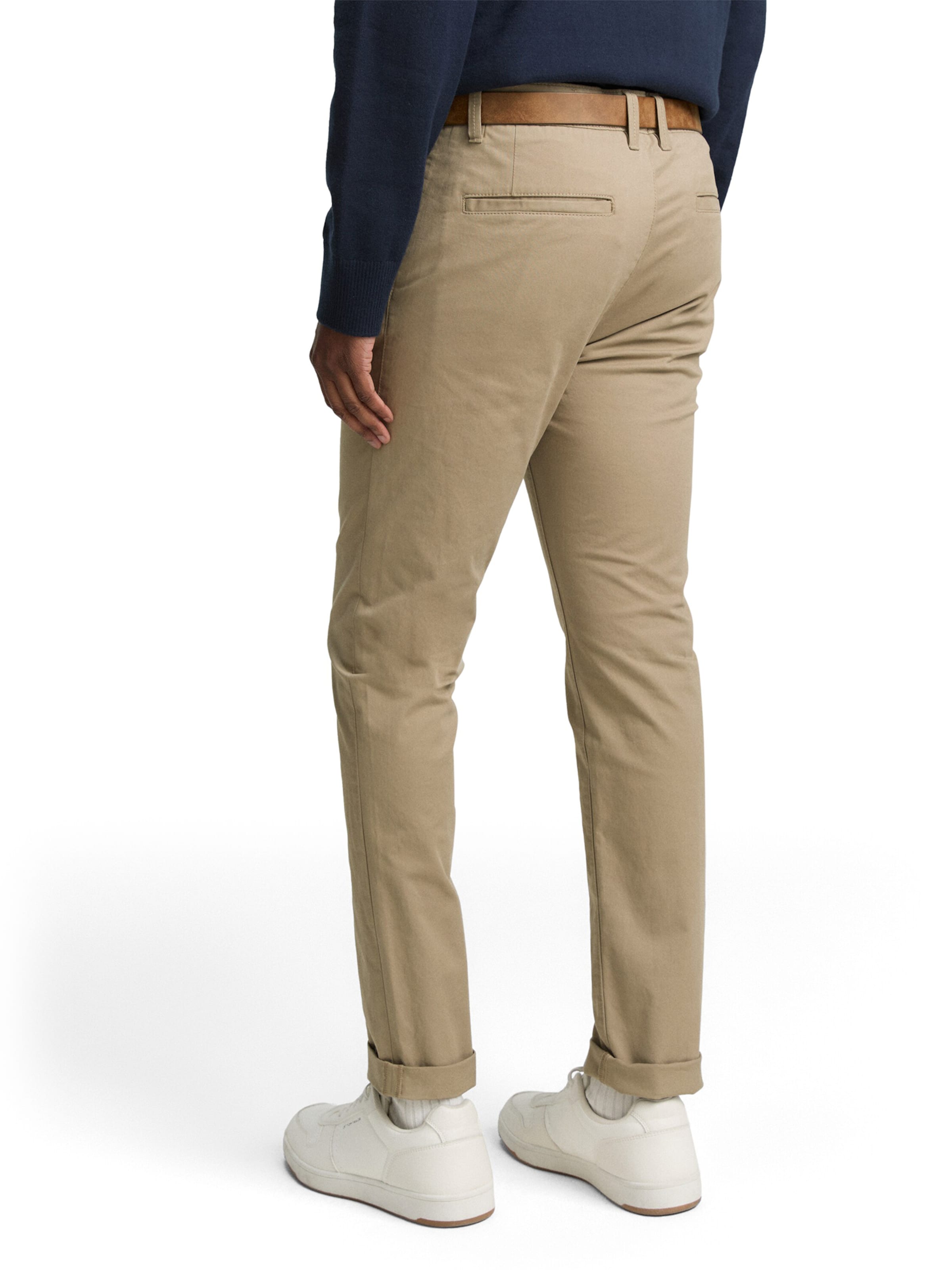 TOM TAILOR DENIM Слим Брюки-чинос в Черный