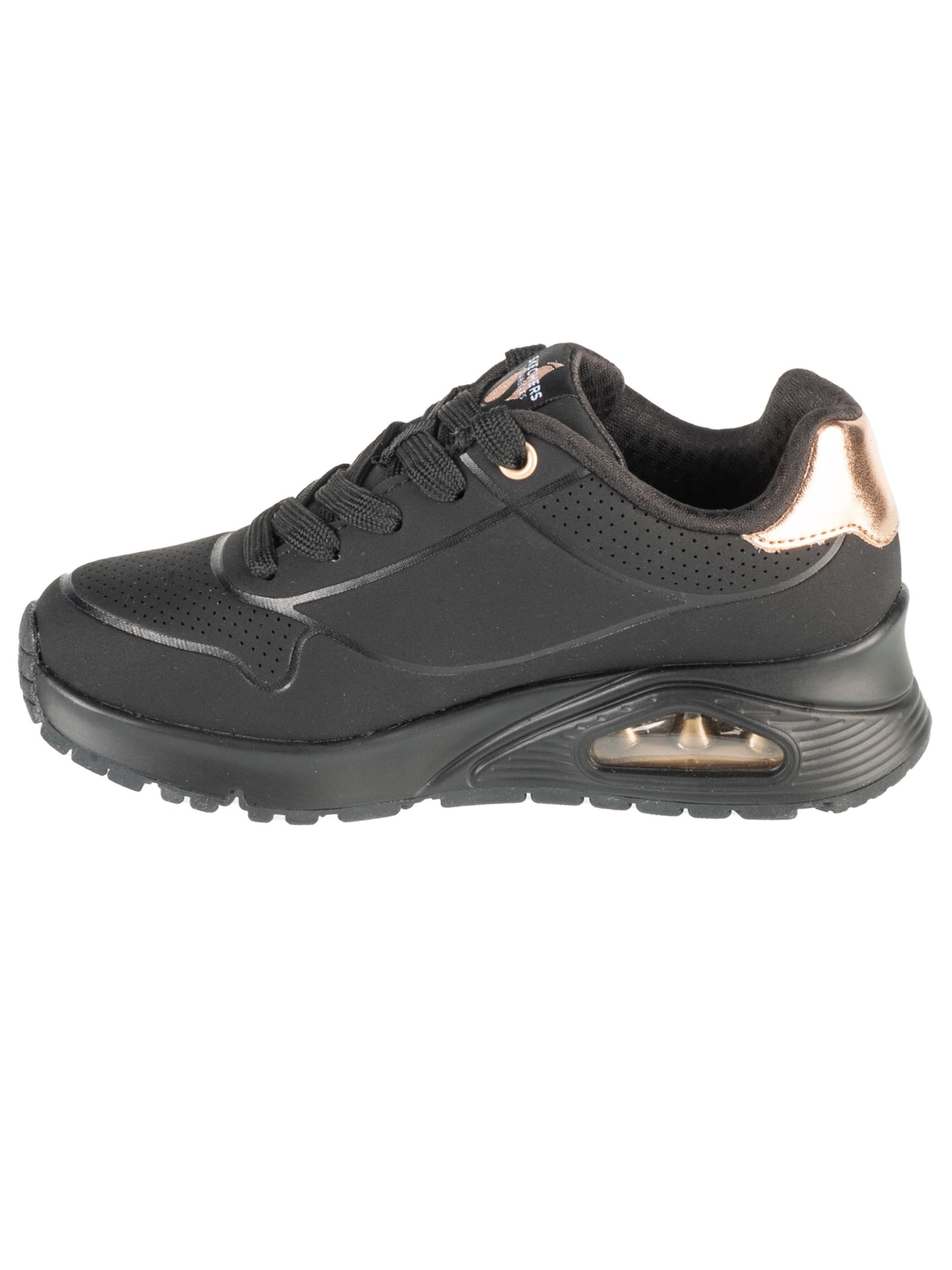 Skechers Kids Sneaker 'Skechers Uno Gen1 - Shimmer Away'‌‌‌‌‌‌‌‌ in Schwarz: Vorderseite
