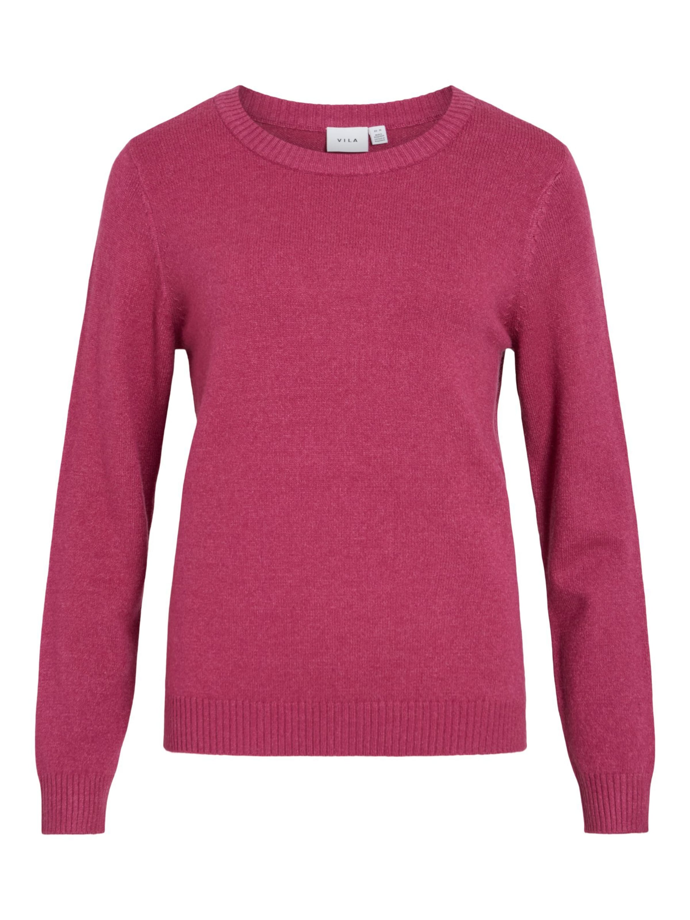 VILA Sweater 'VIRil' in Purple: front