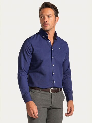 Williot Regular fit Overhemd 'Oxford' in Blauw