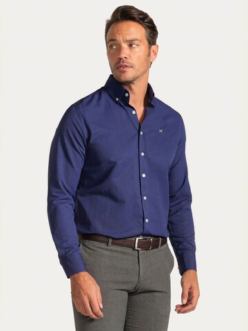 Williot - Regular Fit Camisa 'Oxford' em azul