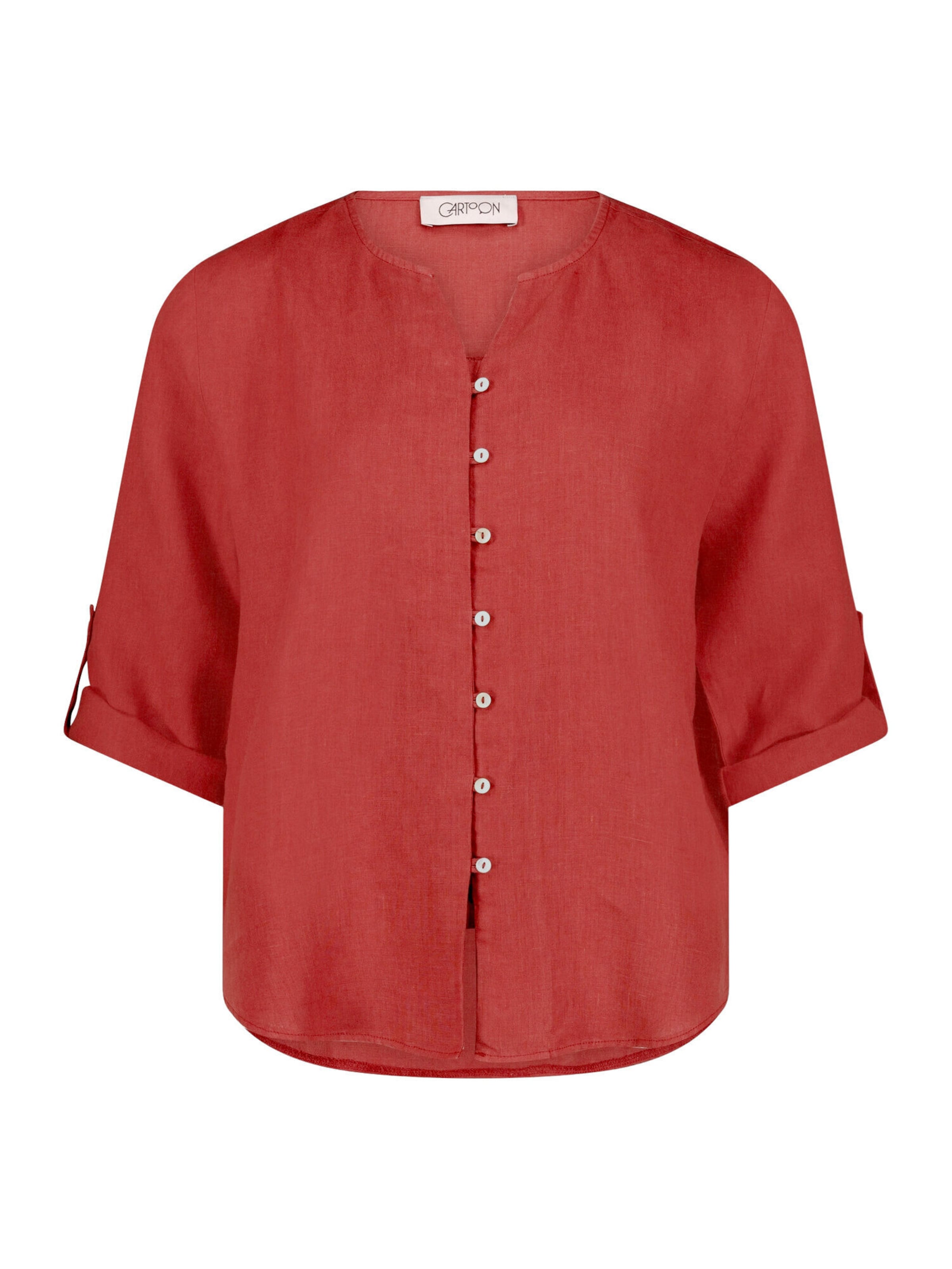 Cartoon Bluse in Braun: Vorderseite