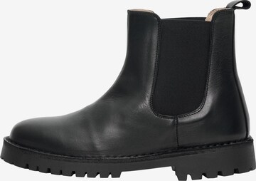 Chelsea Boots 'RILEY' SELECTED FEMME en noir : devant