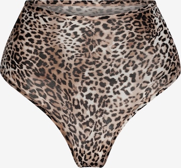Slip 'Hight-Waist Tanga' di cfab (formerly creamy fabrics) in beige: frontale
