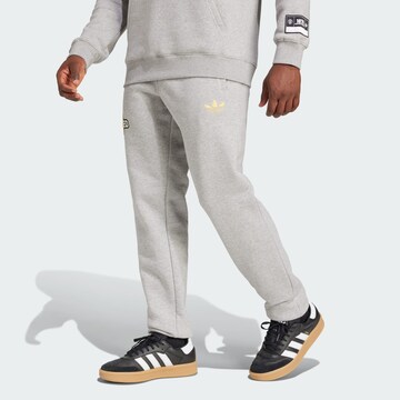 ADIDAS ORIGINALS Tapered Trousers 'Manchester United' in Grey: front