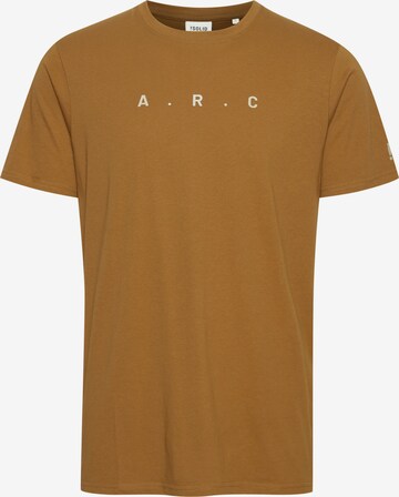 T-Shirt !Solid en marron : devant