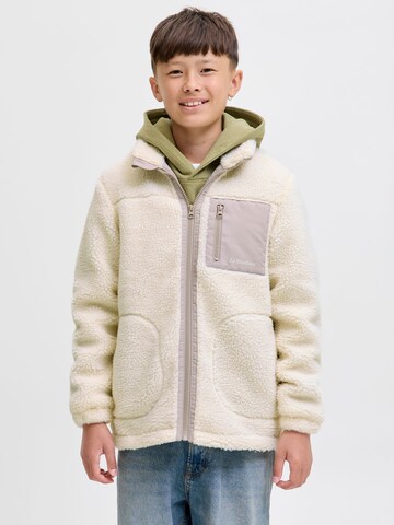 Jack & Jones Junior Between-season jacket in Beige: front