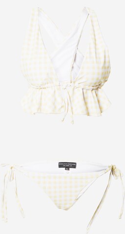 Dorothy Perkins Trojuholníky Bikiny 'Lemon' - Žltá: predná strana