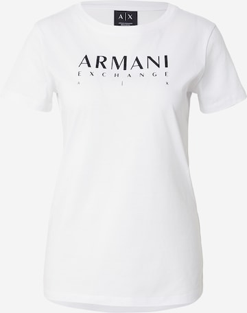 ARMANI EXCHANGE T-shirt i vit: framsida