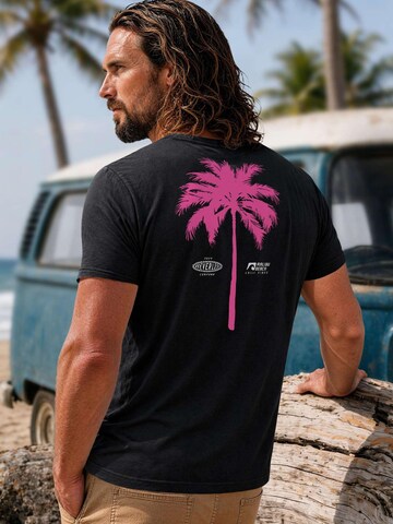 Neverless Shirt 'Palme'‌‌‌‌‌‌‌‌ in Schwarz