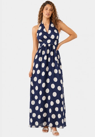 Elara Kleid in Blau: Vorderseite