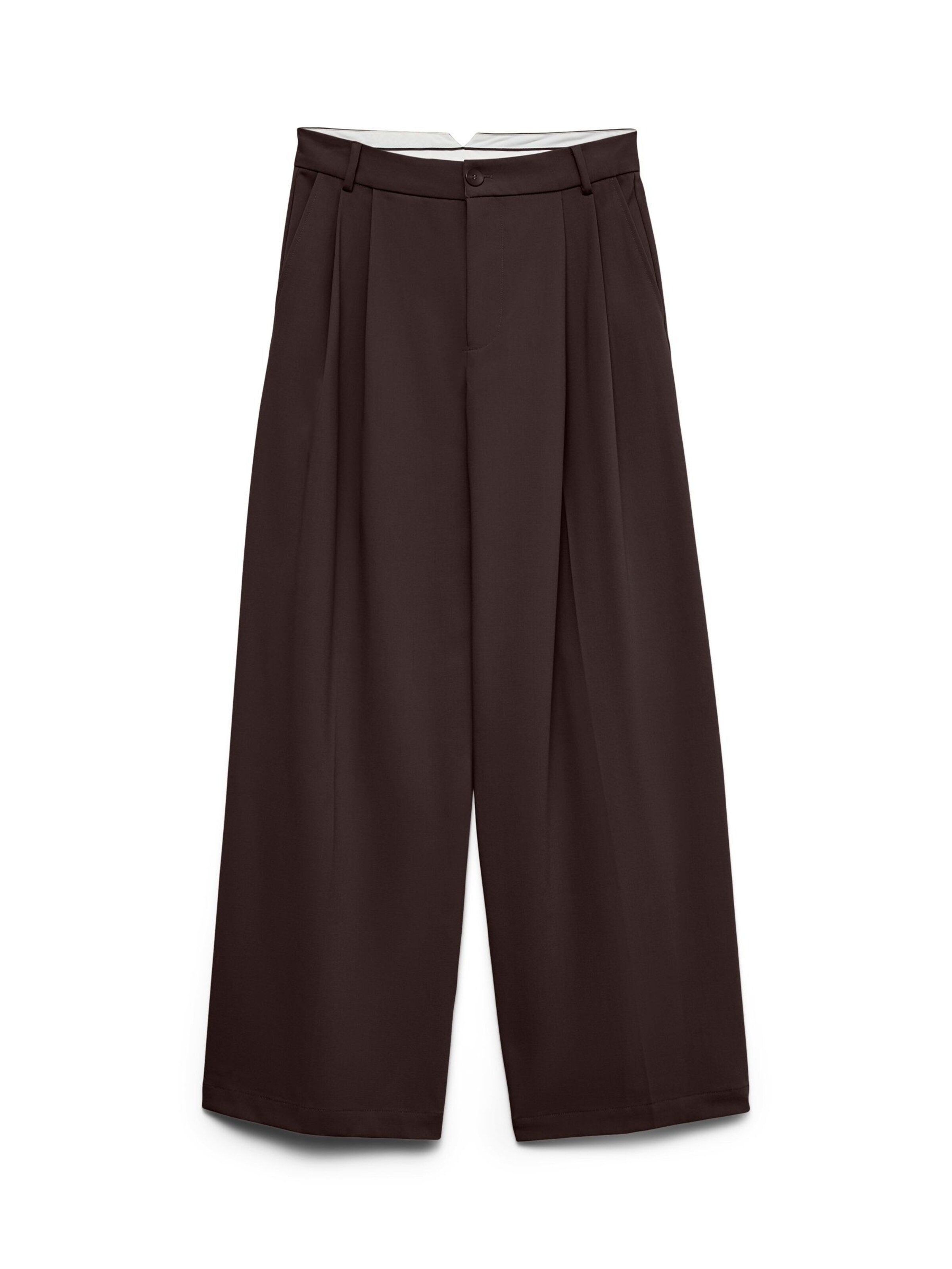 VERO MODA Pantalón plisado 'VMStella' en 34/30 en chocolate, Vista del producto