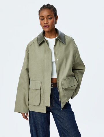 Koton Between-Season Jacket in Green