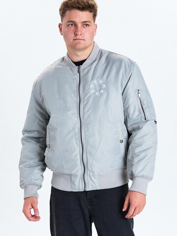 Dxnmxrk Winterjacke 'DXFrost' in Grau: Vorderseite