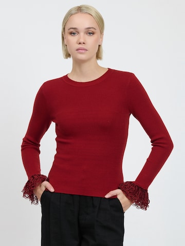 Influencer Sweter w kolorze czerwony: przód